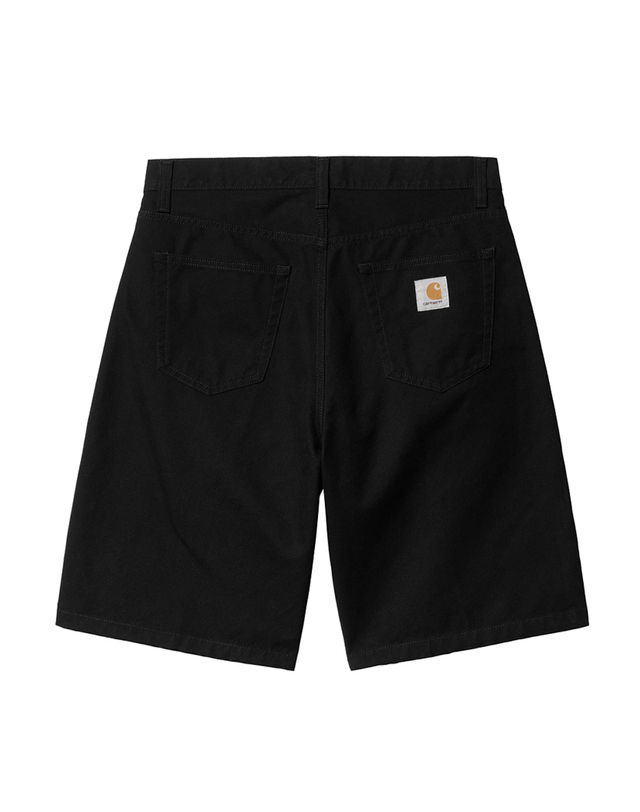 칼하트 LANDON 로고 패치 하프 팬츠 블랙 I033280 8902 착용컷