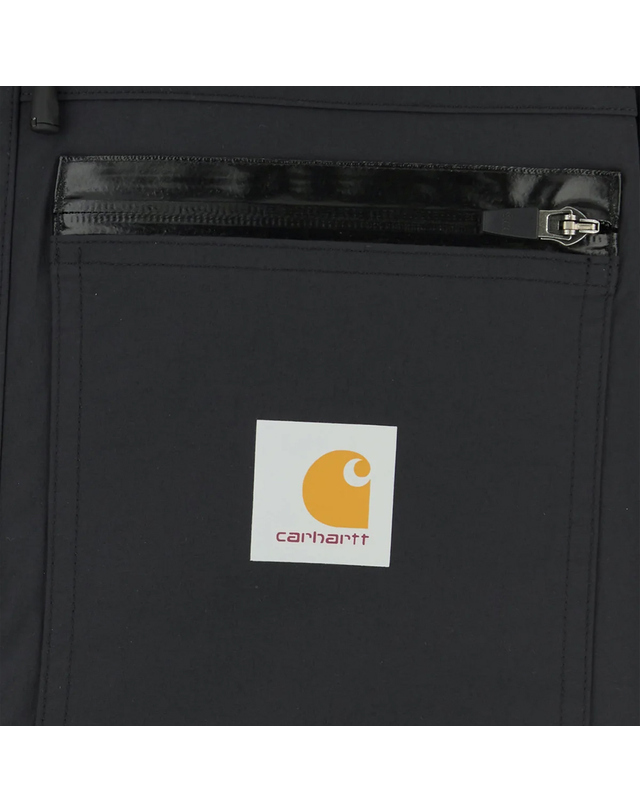 칼하트 25FW 바우든 로고 패치 후드 자켓 블랙 I035246 00EXX 착용컷