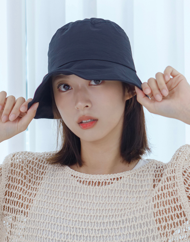 미민 미민 샤롯 스트링캡 2컬러 착용컷