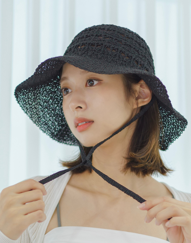미민 미민 끌레르 버킷햇 3colors 착용컷