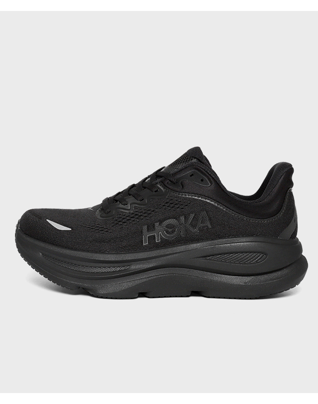 호카 [HOKA] 남성 호카 본디 9 와이드 런닝화 블랙 1162013-BBLC 착용컷