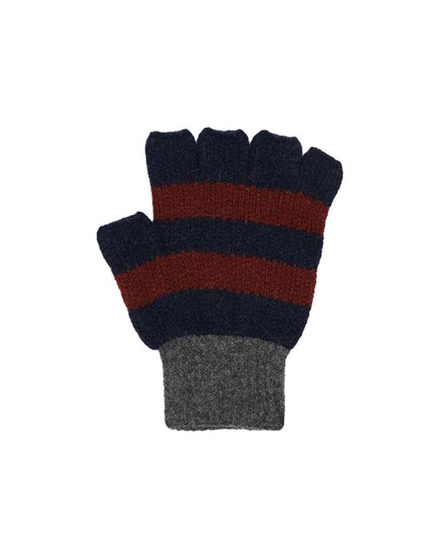 하울린 하울린 공용 반장갑 SNFGLOVES-NAVY 레드 착용컷