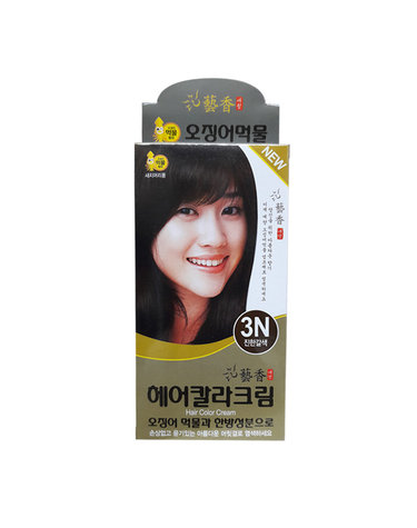 예향 헤어 칼라크림(오징어먹물) 3N 진한갈색