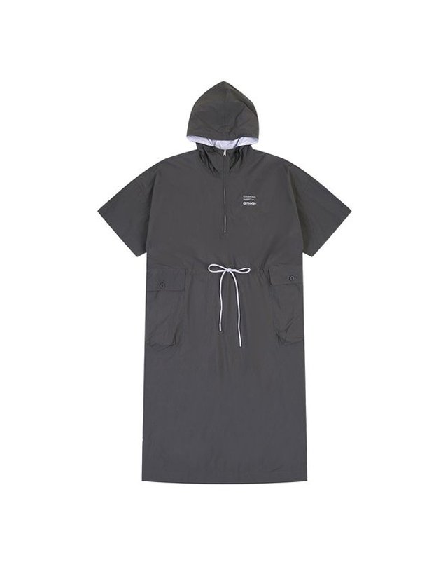 아웃도어 프로덕츠 아웃도어프로덕츠 [갤러리아] 아웃도어프로덕츠 여성 나일론 후드 원피스 WO136TDOPZ57 착용컷