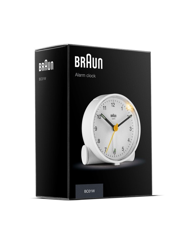브라운 [공식본사정품] [BRAUN] BC01W 공용 탁상시계 착용컷