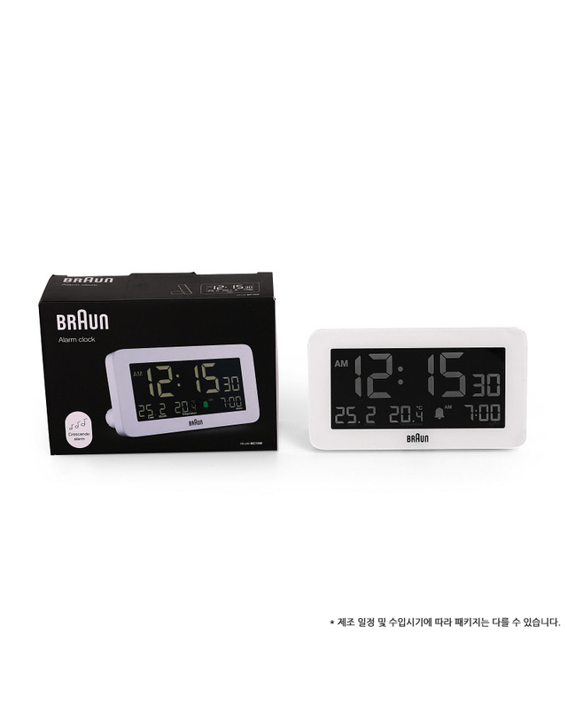 브라운 [BRAUN] BC10W 공용 탁상시계 착용컷