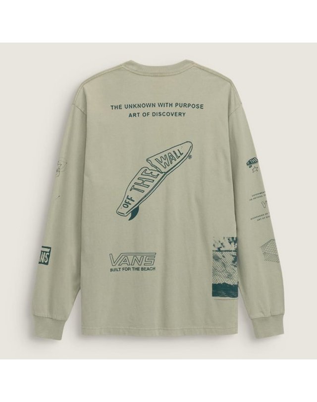 반스 [갤러리아] (공용) VANS 스캐터 마인드 긴소매 티셔츠 (VN000SRCFSG) 센터시티 착용컷