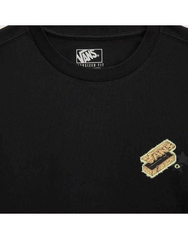 반스 [갤러리아] (공용) VANS x Soon Easy 긴소매 티셔츠 블랙 VN000VNFBLK [광교] 착용컷