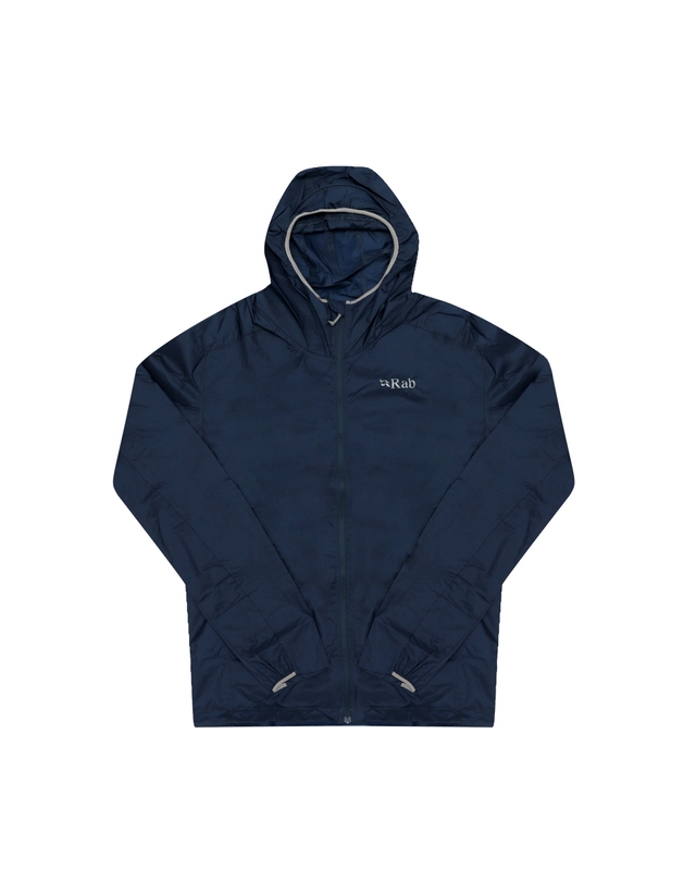 랩 RAB QWS-48 TEMPEST BLUE 바이탈 초경량 방풍 후디 남성 자켓 착용컷