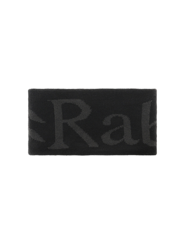 랩 RAB QAB-40 ANTHRACITE 니트 로고 헤드밴드 헤어밴드 착용컷