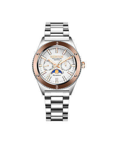 스콜피온 40mm 문페이즈 남성 메탈시계 SP3581M_WRG [가죽밴드포함]