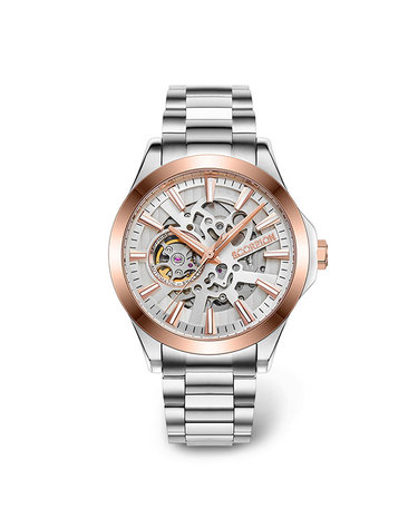 스콜피온 42mm 스켈레톤 오토매틱 메탈워치 SP3375M-WRG