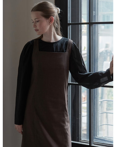 Sheer volume blouse - Black