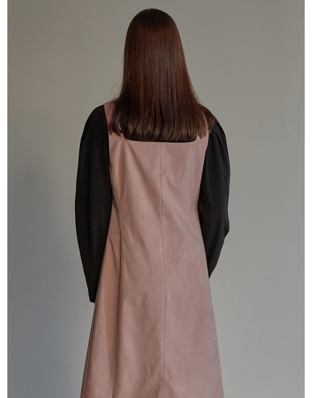 비뮤즈맨션 Ribbon point scarf blouse - Black 착용컷