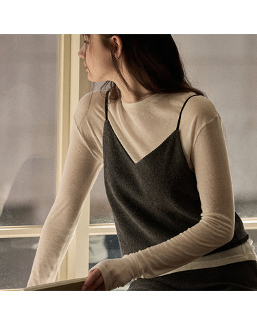 Sheer basic tee - Ivory