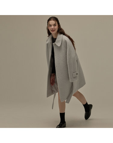 New raglan half coat - Sky