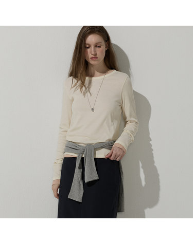 Basic round tee - 3colors