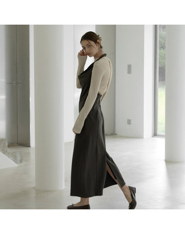 Halter-neck maxi dress - Chacoal