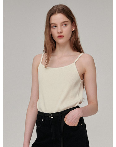 Ribbed sleeveless - 2colors