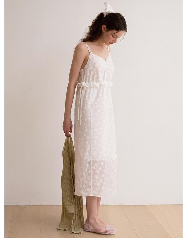 비뮤즈맨션 Jacquard bustier dress - White 착용컷