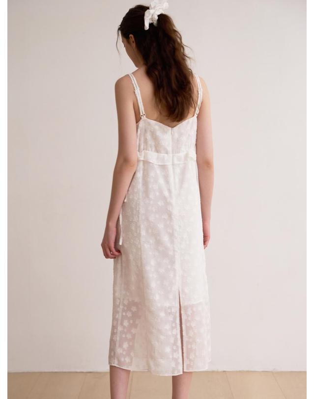 비뮤즈맨션 Jacquard bustier dress - White 착용컷