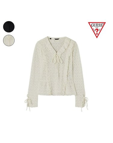 [갤러리아] GUESS 25F/W [SUZY] YP3W1254 보헤미안 레이스 블라우스