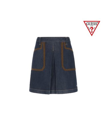 [갤러리아] GUESS 25F/W [여성] YP3D2552 원워시 코듀로이 배색 스커트(논페이드)