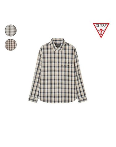 [갤러리아] GUESS 25FW [공용] MP3W2294 체크 셔츠