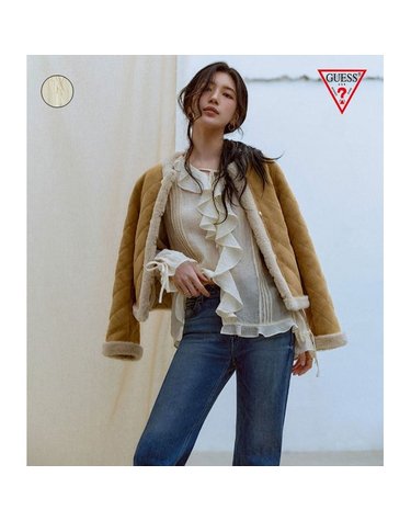[갤러리아] GUESS 25FW [SUZY] YP3W1251 보헤미안 셔링 블라우스