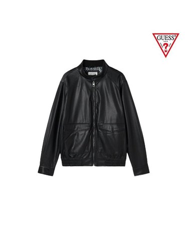 [갤러리아] GUESS 25FW [공용] MP4W7801 에코레더 하이넥 자켓