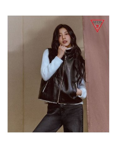 [갤러리아] GUESS 25FW [SUZY] YP4W7854 인조 무스탕 베스트