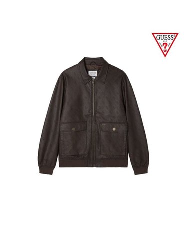 [갤러리아] GUESS 25FW [공용] MP4W7800 모노그램 에코레더 자켓