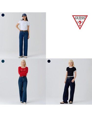 [갤러리아] 게스 여성 MBL & BBK톤 와이드 청바지 3종 택1 26FW