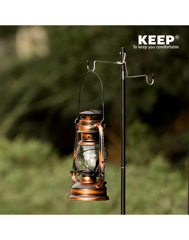 KEEP 캠핑 2IN1 경량 파일 드라이버 랜턴 걸이 스탠드 단방향 조명