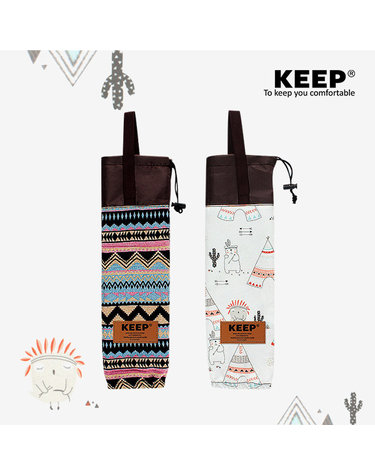 KEEP 감성 캠핑 종이컵 디스펜서 홀더 종이컵 파우치