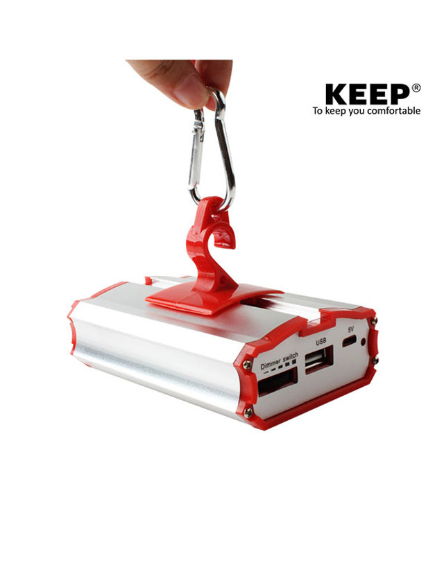 킵_캠핑 킵 KEEP LED 충전식 실내등 작업등 휴대용 낚시 감성 램프 전등 조명 캠핑 랜턴 착용컷
