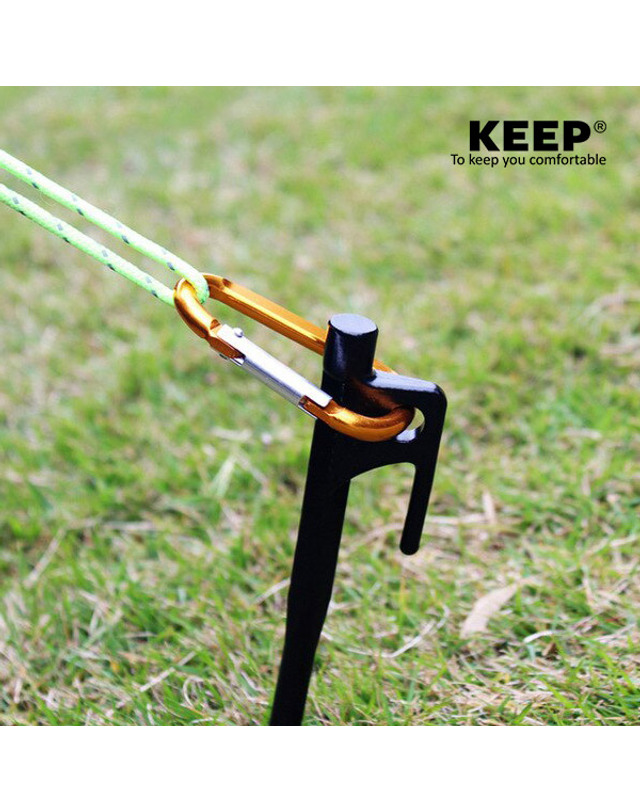 킵_캠핑 킵 KEEP 캠핑 고강도 주철 텐트 타프 강철 단조팩 착용컷