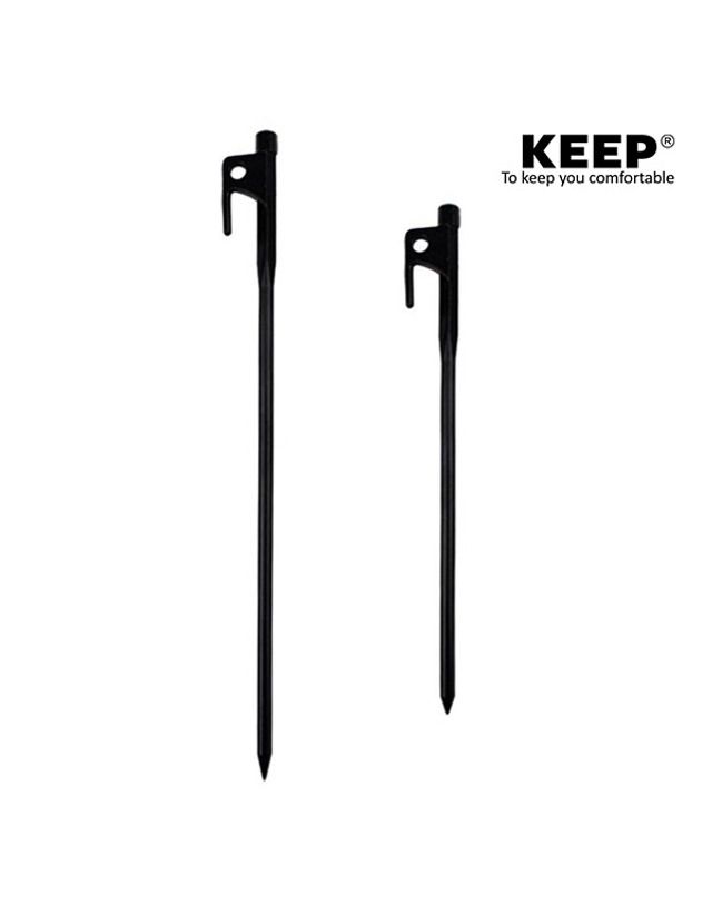 킵_캠핑 킵 KEEP 고강도 주철 텐트 단조팩 30cm 4개 세트 말뚝 타프 강철 캠핑용품 텐트용품 착용컷