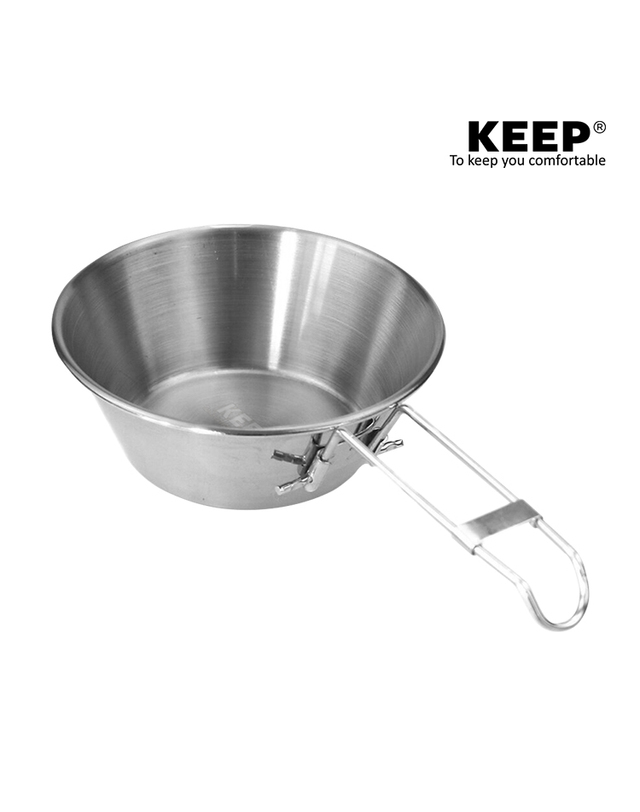 킵_캠핑 킵 KEEP 캠핑 등산 스텐 폴딩 시에라 컵 300ml 착용컷