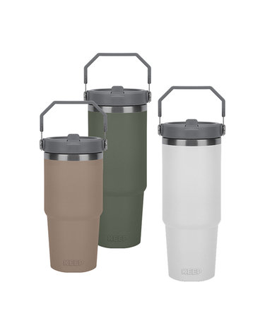 KEEP 플랫 스트로우 대용량 보온보냉 텀블러 600ml/900ml