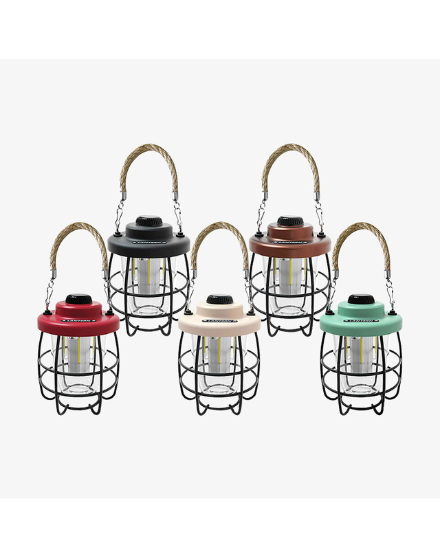 킵_캠핑 킵 KEEP 로프 스트랩 LED 감성 랜턴 착용컷