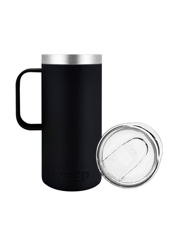 킵_캠핑 킵 KEEP 캠핑 슬림 트래블 보틀 텀블러 800ml 착용컷