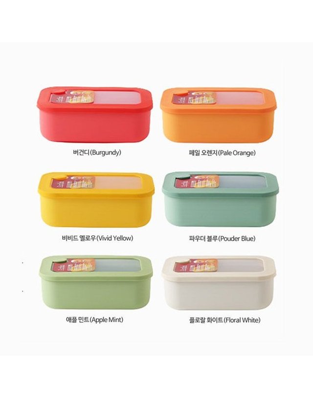 재영코리아리빙 [갤러리아] 아르딘 시에로 직사각 밀폐용기 900ml 대(L) 6컬러 택1 착용컷