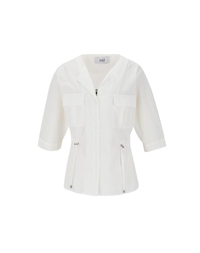 비지트 인 뉴욕 [비지트인뉴욕] 웨이스트 스트링 7부 점퍼 (VZ7JP75) 착용컷