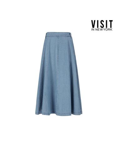 [비지트인뉴욕] 해지 데님 스커트 (VA7DS02)