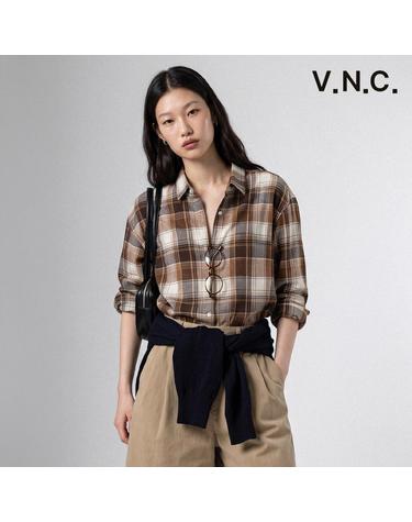 [비지트인뉴욕] 체크드 루즈핏 셔츠 (VC9LSE1)