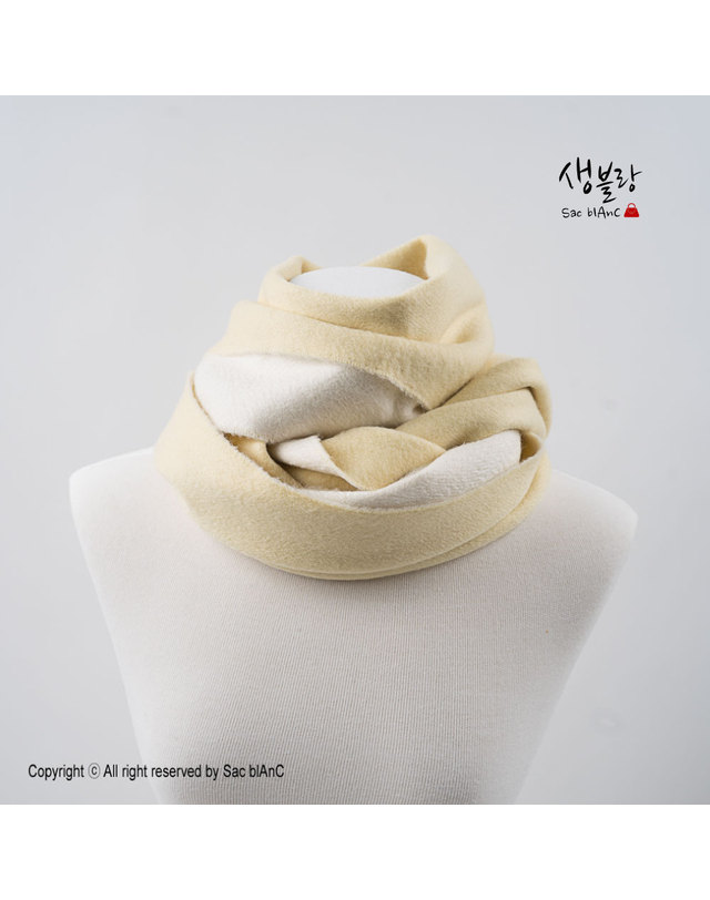 버버리 버버리 로고 자수 투톤 캐시미어 머플러 80996921 80986981 80791911 착용컷