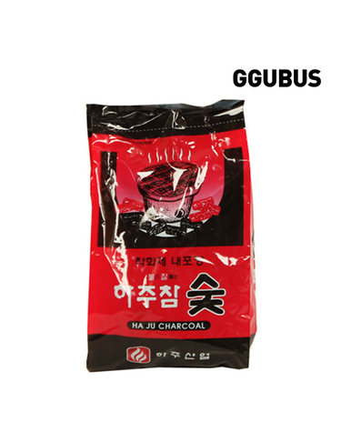 [꾸버스] 하주참숯 700g 봉지 - 캠핑바베큐숯