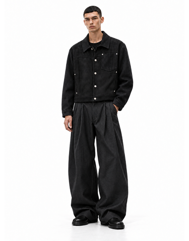 뎁 벌룬피트 투턱 헤링본 논페이드 데님팬츠(3color)/M263PT05