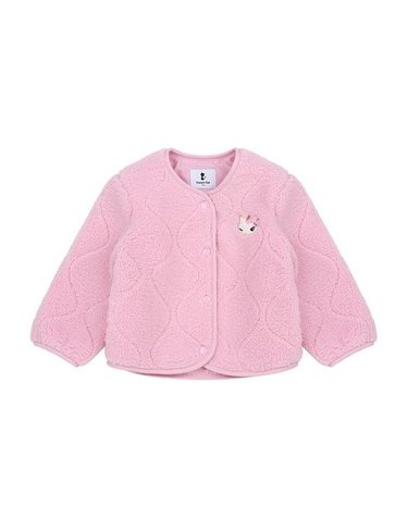 [갤러리아] 프렌치캣 여아 가을 겨울 데일리 핑크 뽀글이 자켓 Q55DDK071